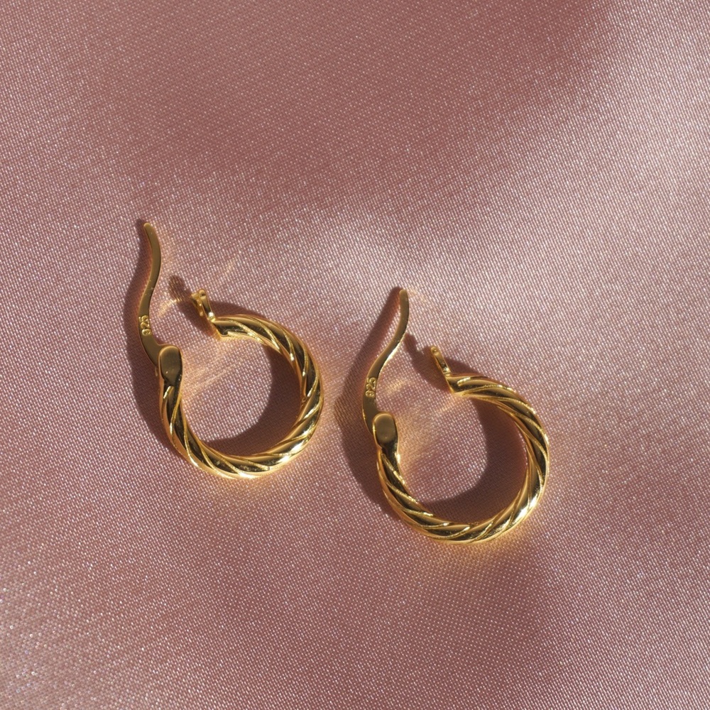 Knotted Hoop Earrings